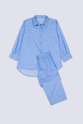 Blue Printed Girl's Co-Ord Set